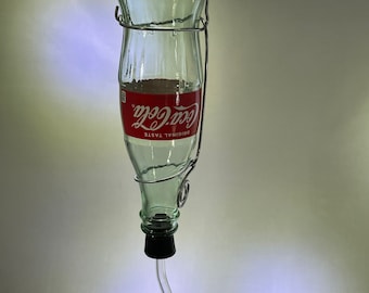 Coke bottle Hummingbird feeder 8 oz. Coca-Cola (Check valve in feeder tube)
