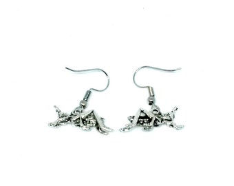 Cricket Dangle Earrings Grasshopper earrings Handmade Gift