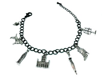 Downton Abbey charm Bracelet Handmade Gift