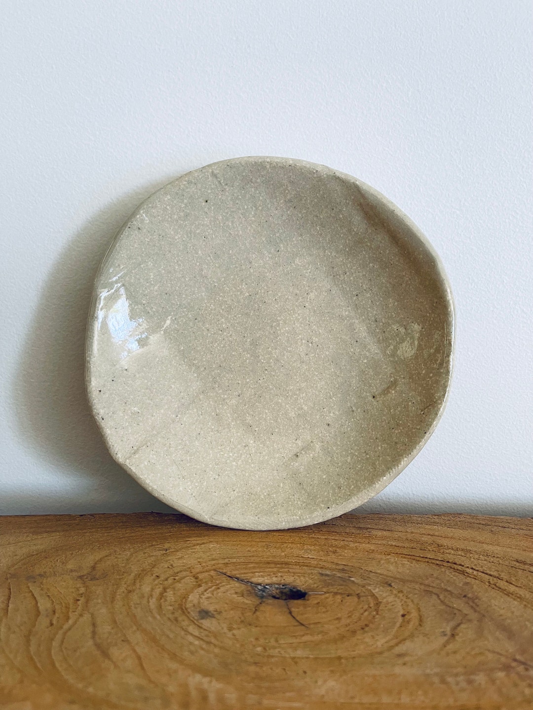 Hand Built Stoneware Small Plate, Ceramic Small Plate, Pottery Small