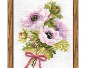 Cross Stitch Kit - Anemones