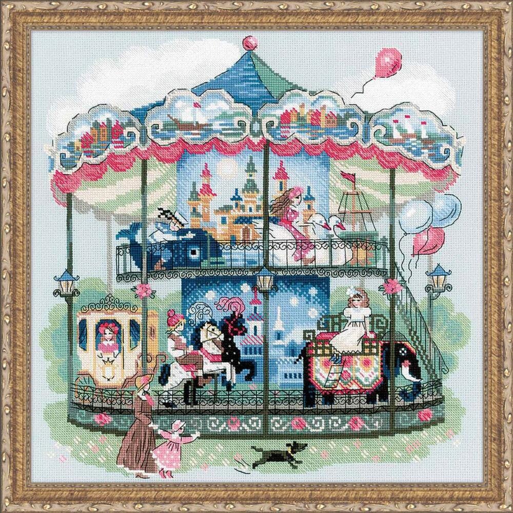 Cross Stitch Kit - Carousel - Etsy