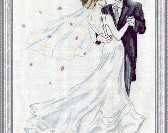 Cross Stitch Kit - Wedding Couple