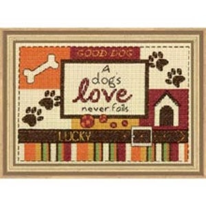 Cross Stitch Kit - A Dog's Love