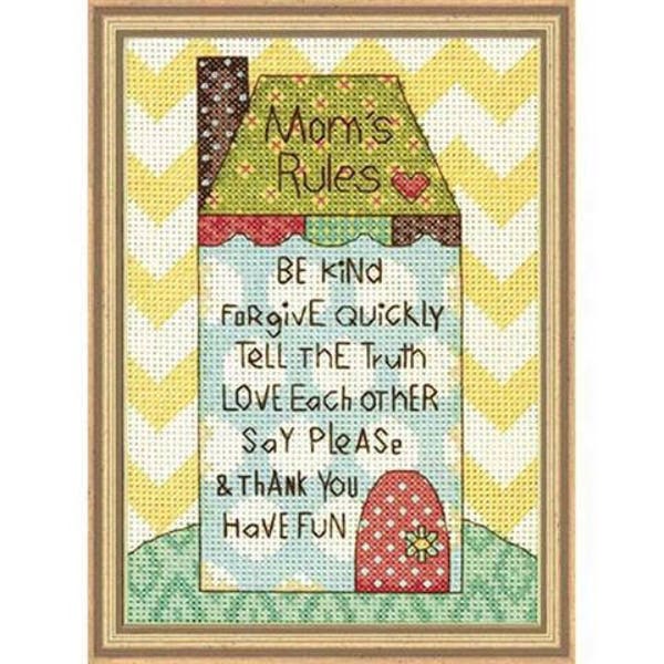 Cross Stitch Kit - Mom's Rules