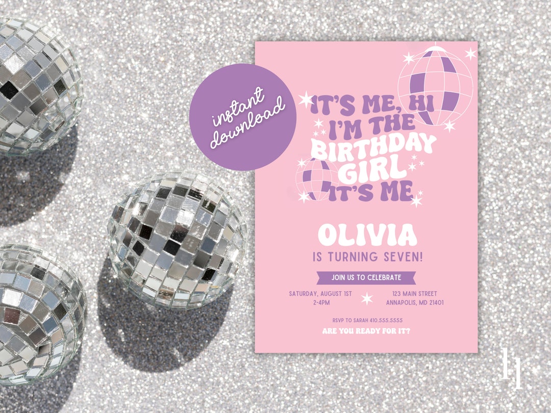 Printable Taylor Swift Birthday Party Invitation, Eras Birthday Party ...
