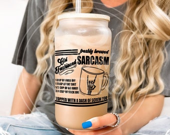 Sarcastic 18oz Glass Can Gift for Snarky People Gift for Introverts Coffee Lover Gift No Talky Before Coffee Coworker Shut Up Gift