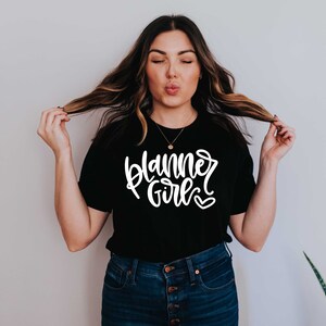 Planner Girl shirt Planner shirt Planner Girl Tee Women's Tee Gifts for Women Llama Tshirt image 2