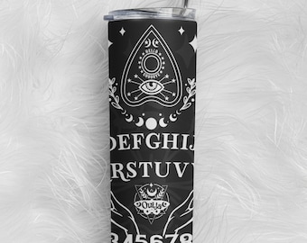 OUIJA BOARD tumbler - witchy gift - creepy cute - ouija board - astrology gift - zodiac gift - spooky gift - witchy tumbler