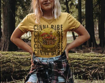 Canna Babe shirt - witchy clothing - 420 shirt ~ graphic tee - gifts for her - Feminist shirt - Kush shirt ~ Funny Tee