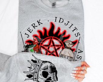 xCUSSWORDS Designx Demon Hunters sweatshirt - witchy clothing - fall shirt - witchy - halloween witch - graphic fleece - gifts for her