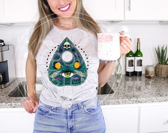 Ouija shirt, cute tee, halloween shirt, The Craft tshirt, plus size fall shirt, witchy shirt, Spooky shirt, Ouija Board tee, witch shirt