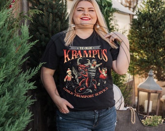 Krampus Evil Santa Christmas Shirt, Ugly Xmas Shirt, Xmas Party Shirt, Skellie Santa Shirt