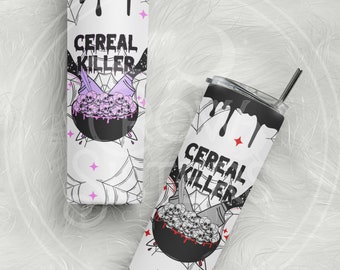 True Crime Tumbler, Tattoo Style, Investigative Drinkware, Intriguing Design, Mystery Lover, Edgy Tumbler, Crime Enthusiast