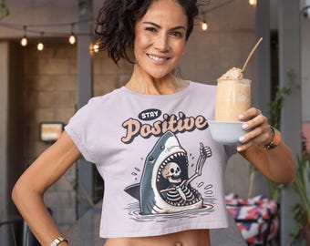 Stay Positive Women's Crop Top