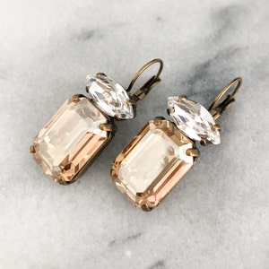 Dressy earrings for gold dress or gown, dressy earrings for ivory dress or gown