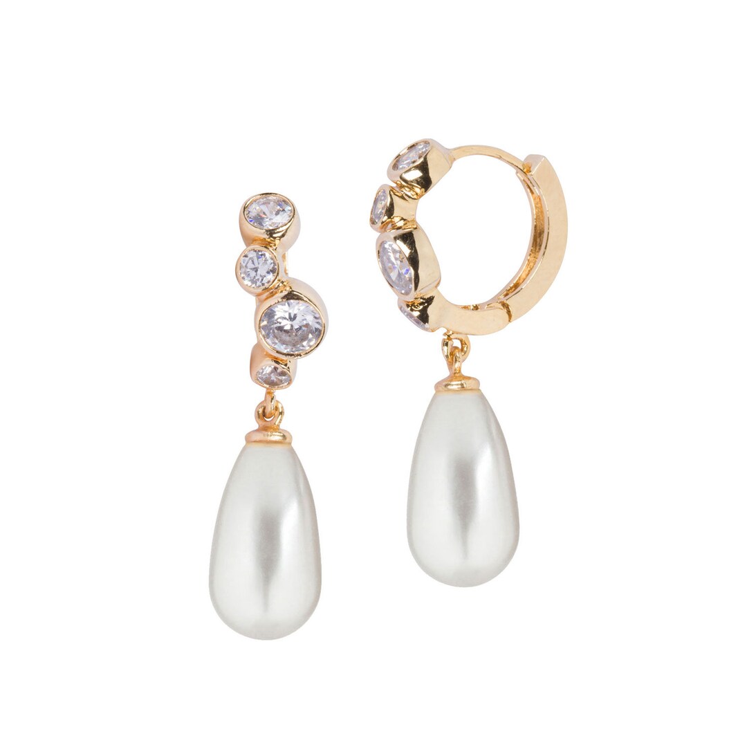 Pendientes Largos Daisy May Acero Bañado Oro 18K - Motivo Flor, Cierre Silicona, Ideal Para Mujer