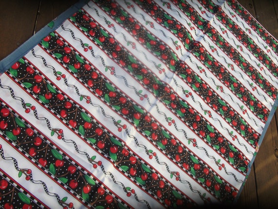 Mary Engelbreit Cotton Fabric Material Floral /& Polka Dot Print on Black BTY