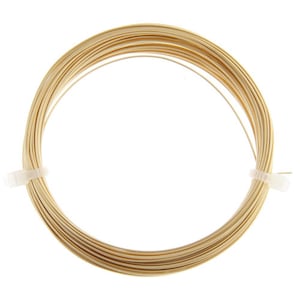May include: A spool of gold-colored wire, wrapped in a clear plastic band.