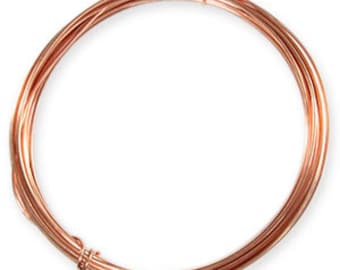 14/16/18/20/ 22 or 24 Gauge Copper Wire, Half Hard, Natural Copper Wire, DiY Expandable copper Bracelets