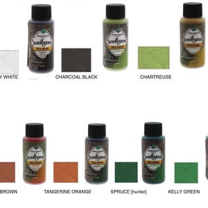Swellegant Dye Oxides: Coffee Brown Milky WHiTE BLACK Spruce, Kelly GREEN Tangerine orange Patina, Dyes, Colorant, Treatments