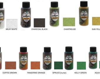 Óxidos de tinte Swellegant: Marrón café, Blanco lechoso, Abeto NEGRO, Verde Kelly, Naranja mandarina, Pátina, Tintes, Colorante, Tratamientos