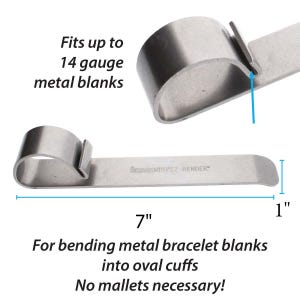 EZ Bender Bracelet Bending Bar, Stainless Steel Bracelet Bending Bar, Bracelet Forming Tools, metal bending bar, jewelry bending bar