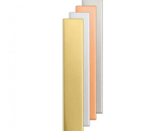 6-15) 1/4x 1-1/2" strip Ring blanks 24g BRASS COPPER NiCKEL, 20g ALuMINUM Tag Blanks, RING Blanks, hallmark tag, diy jewelry stamping blanks