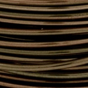 May include: Close-up of a coil of copper wire. The wire is a mix of brown and black, with a slight sheen. The strands are tightly wound together, creating a textured surface. The image highlights the material's color and form.