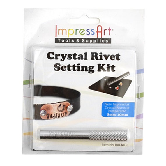 ImpressArt CRYSTAL RIVET Setting Kit Czech Crystal Rivet Etsy