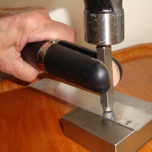 Metal Stamp Holder, choose nylon or wood hand vise, Polishing Tools, Metal Stamping Tools, Jewelry Tools, Jewelers hand tools