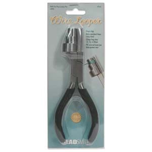 May include: A silver wire looper tool with black rubber handles. The tool is designed to create loops in wire for jewelry making. The packaging features the Beadsmith logo and the text "Wire Looper".