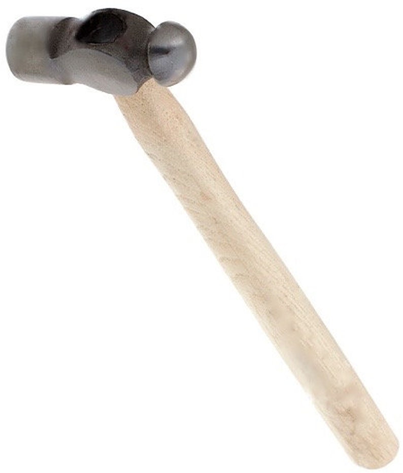 4 oz Ball Peen Hammer, Peening Hammer, Riveting Hammer, Texture Hammer, chasing hammer, stamping/ Jewelry Tools, Metal Forming Tools image 3