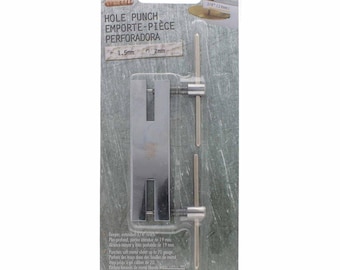 Punzón doble para metal de 1,5 y 2,0 mm, punzón doble de extracción, perfora agujeros limpios en metal, punzón para metal