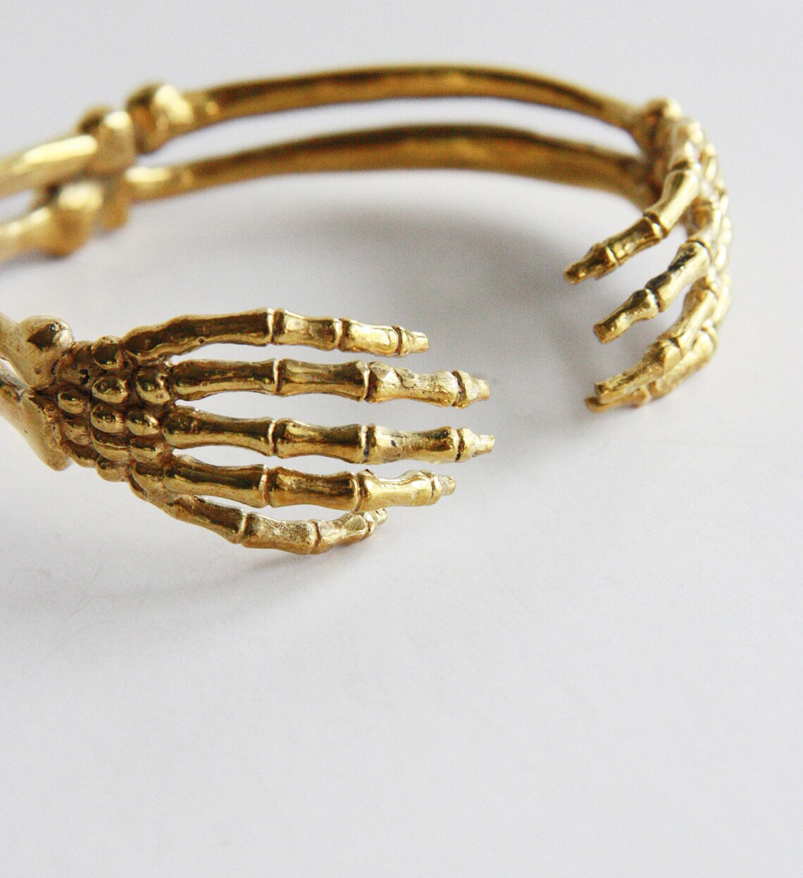 Hand Skeleton Bracelet Brass Metal Cuff /Bangle Etsy
