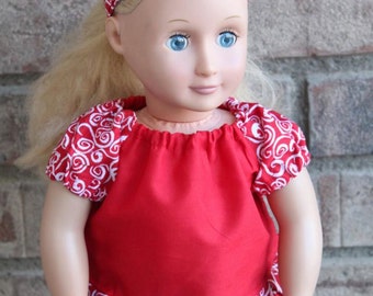 Alyssa&#39;s Peasant Doll Top PDF Pattern for 18&quot; dolls