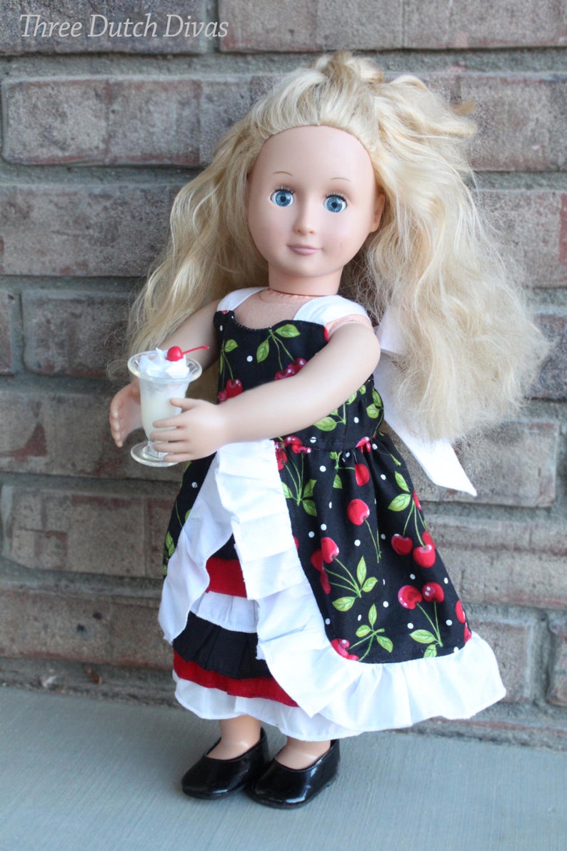 Irelyn's Peek-A-Boo Ruffle Dress PDF Pattern for 18 dolls image 3