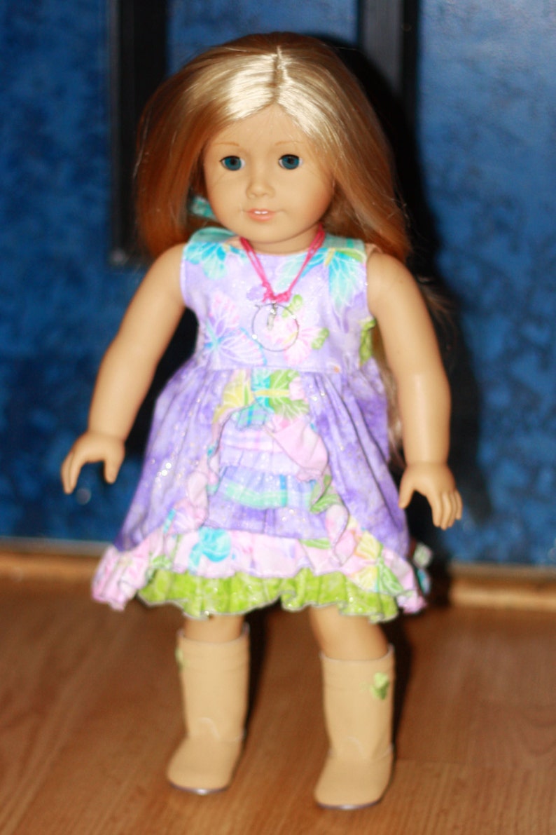 Irelyn's Peek-A-Boo Ruffle Dress PDF Pattern for 18 dolls image 5
