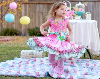 Isabella's Criss Cross Twirl Dress PDF Pattern Sizes 18 mo. - 10