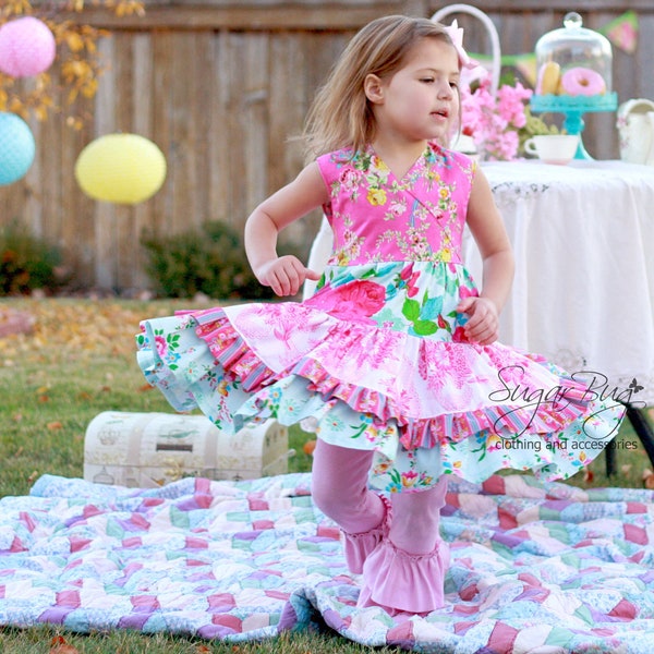 Isabella's Criss Cross Twirl Dress PDF Pattern Sizes 18 mo. - 10