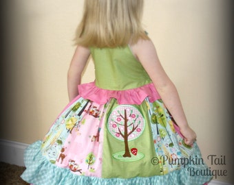 Sophia's Stripwork Ruffle Dress PDF Pattern Sizes 18 mo. - 6