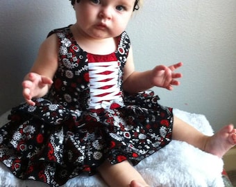 Whitney's Triple Ruffle Dress PDF Pattern 0-3 mo. through size 14