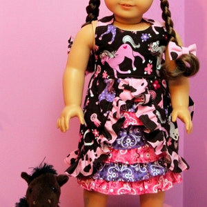 Irelyn's Peek-A-Boo Ruffle Dress PDF Pattern for 18 dolls image 4