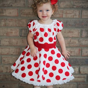 Mackenzie&#39;s Classic Twirly Dress PDF Sewing Pattern Sizes 6 mo. - 8