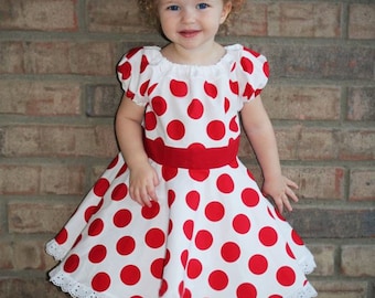 Mackenzie's Classic Twirly Dress PDF Sewing Pattern Sizes 6 mo. - 8