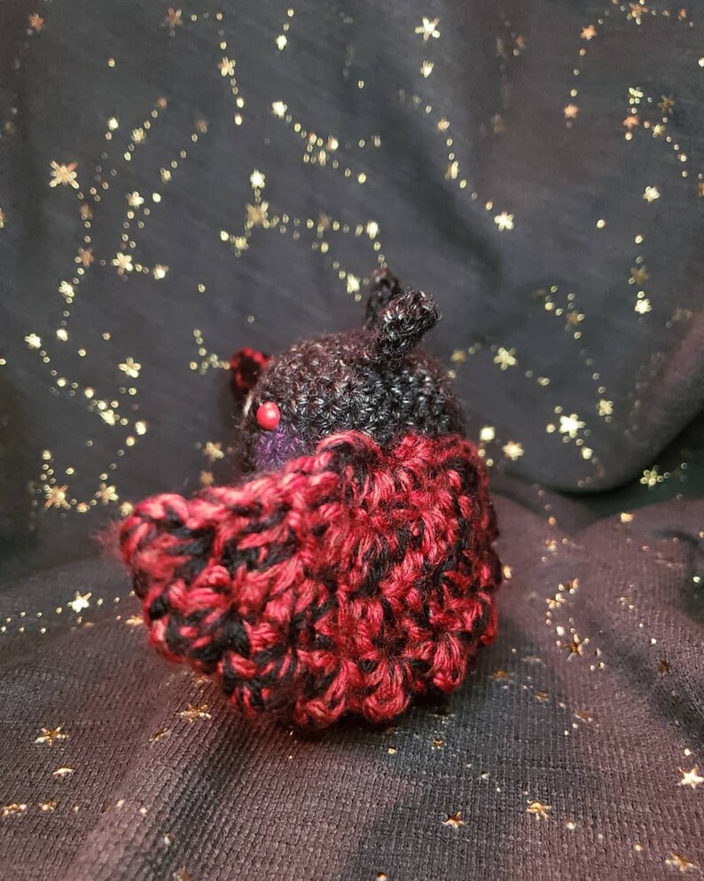 Mothman Amigurumi ~ Creepy Cute Cryptid Bean Bag ~ Stim Toy