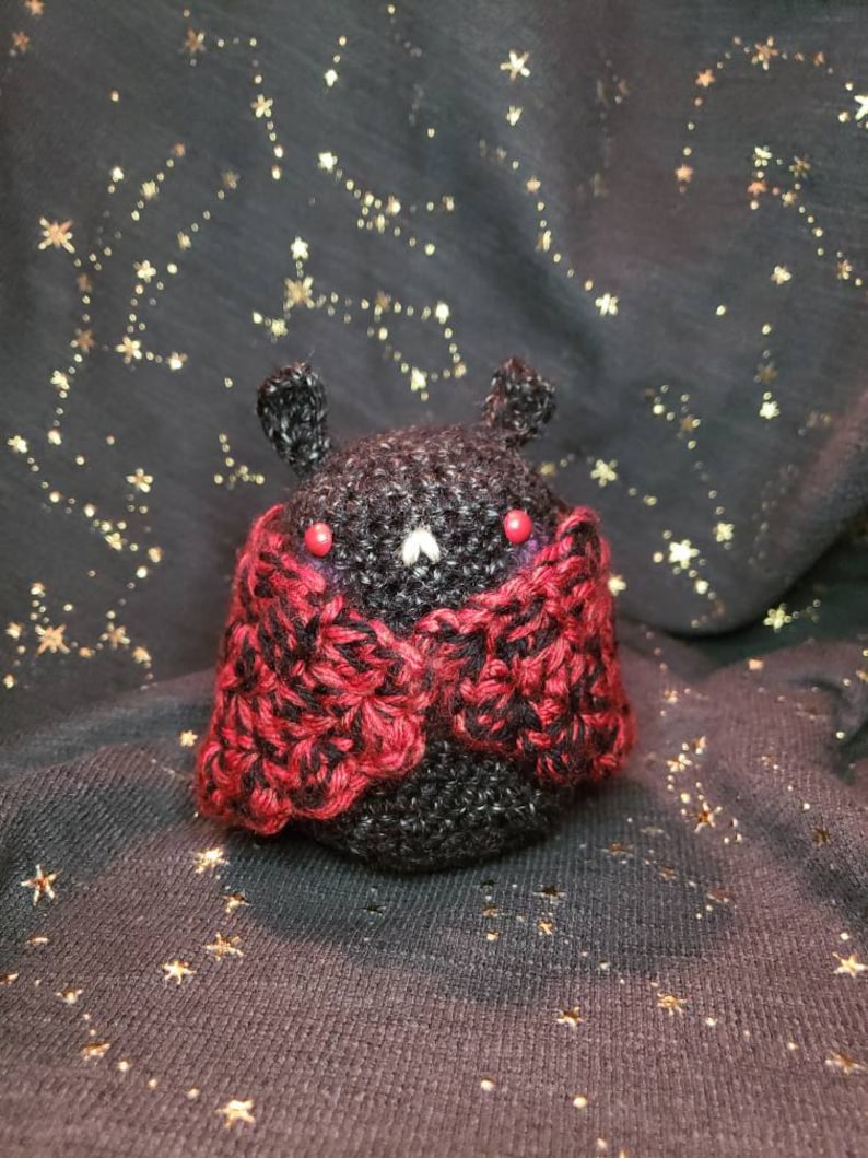 Mothman Amigurumi ~ Creepy Cute Cryptid Bean Bag ~ Stim Toy