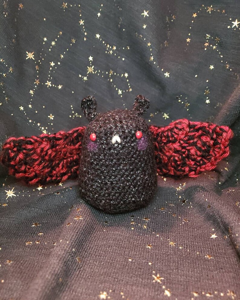 Mothman Amigurumi ~ Creepy Cute Cryptid Bean Bag ~ Stim Toy