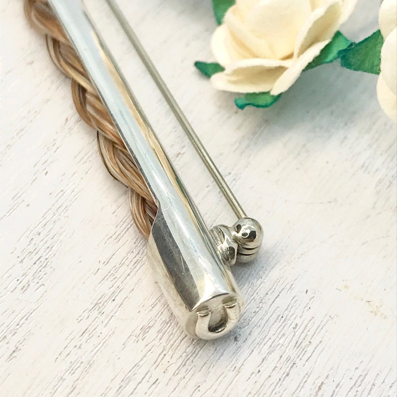 Sterling Silver Stock Pin / Brooch / Tie Pin Containing Your Etsy UK