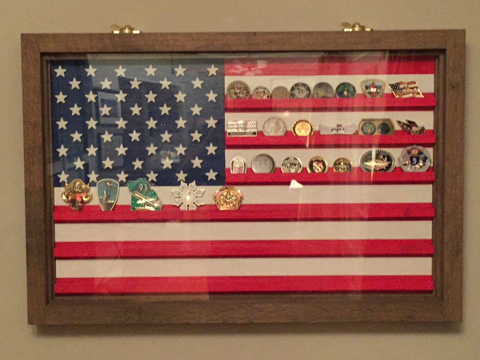 US Flag Coin Display military challenge coin display Etsy